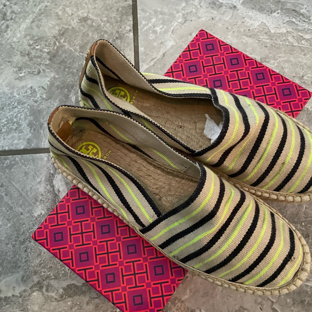 Tory Burch striped flat espadrilles